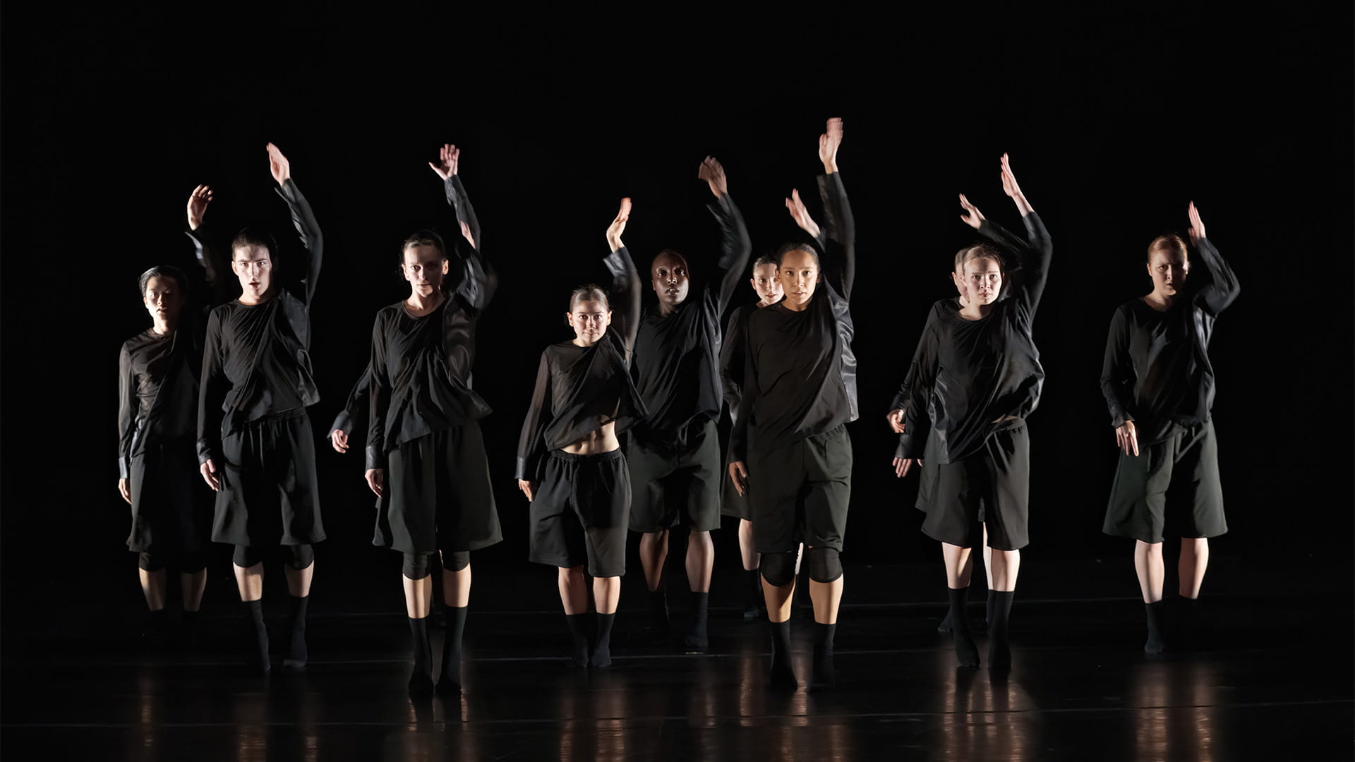 Dancers performing piece from choreographer James Gregg